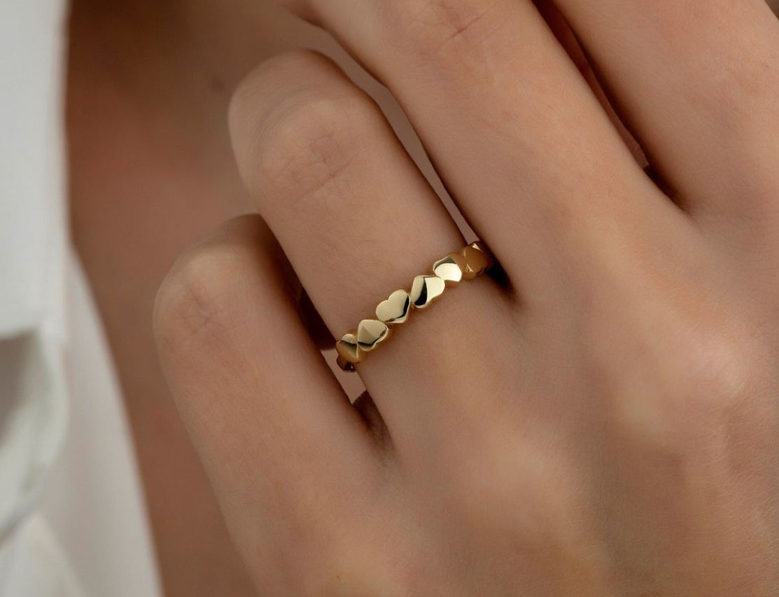 Heart Band Ring