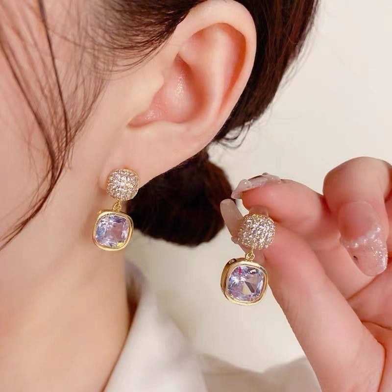 Crystal Glow Drop Earrings