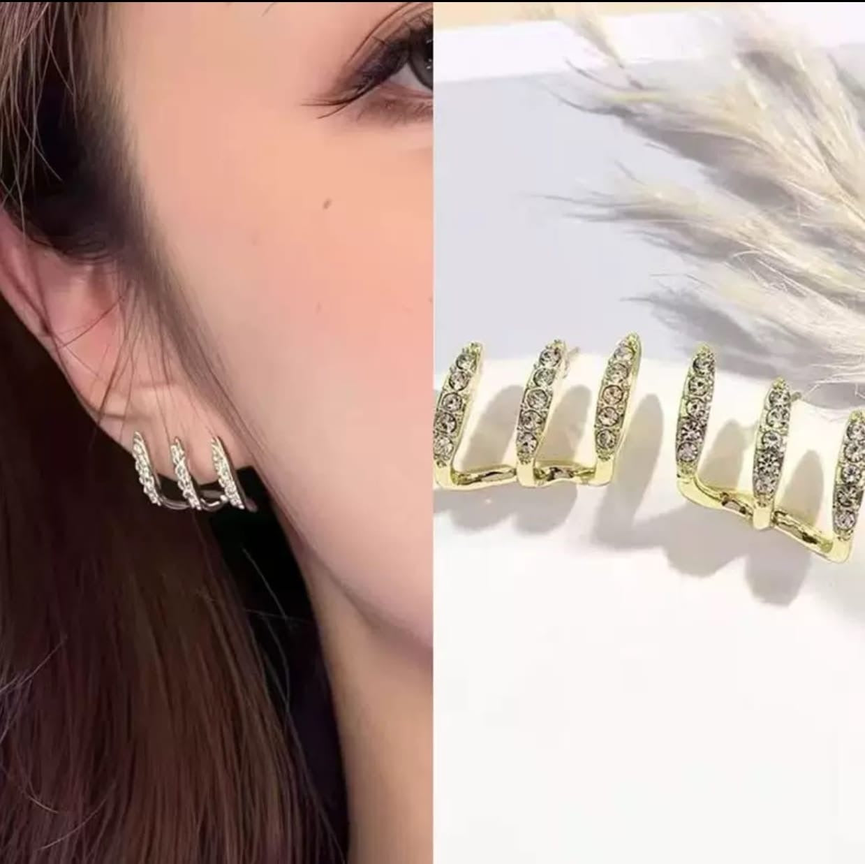 Triple Claw Earrings