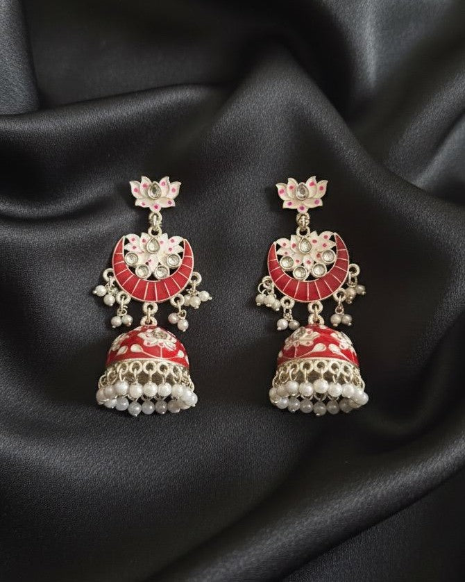 Kamal Jhumka - Red