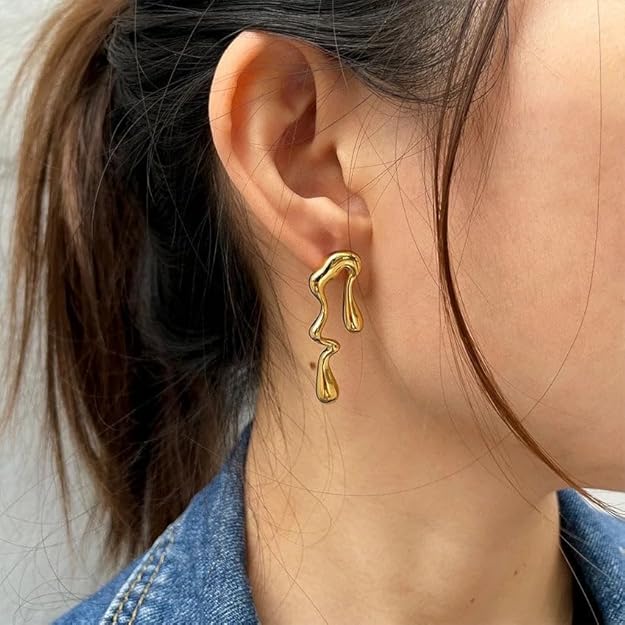 Liquid Gold Statement Earrings
