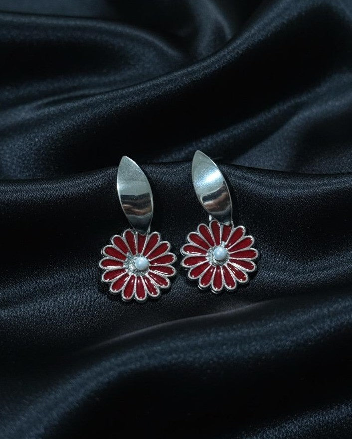 Floral Carved - Maroon