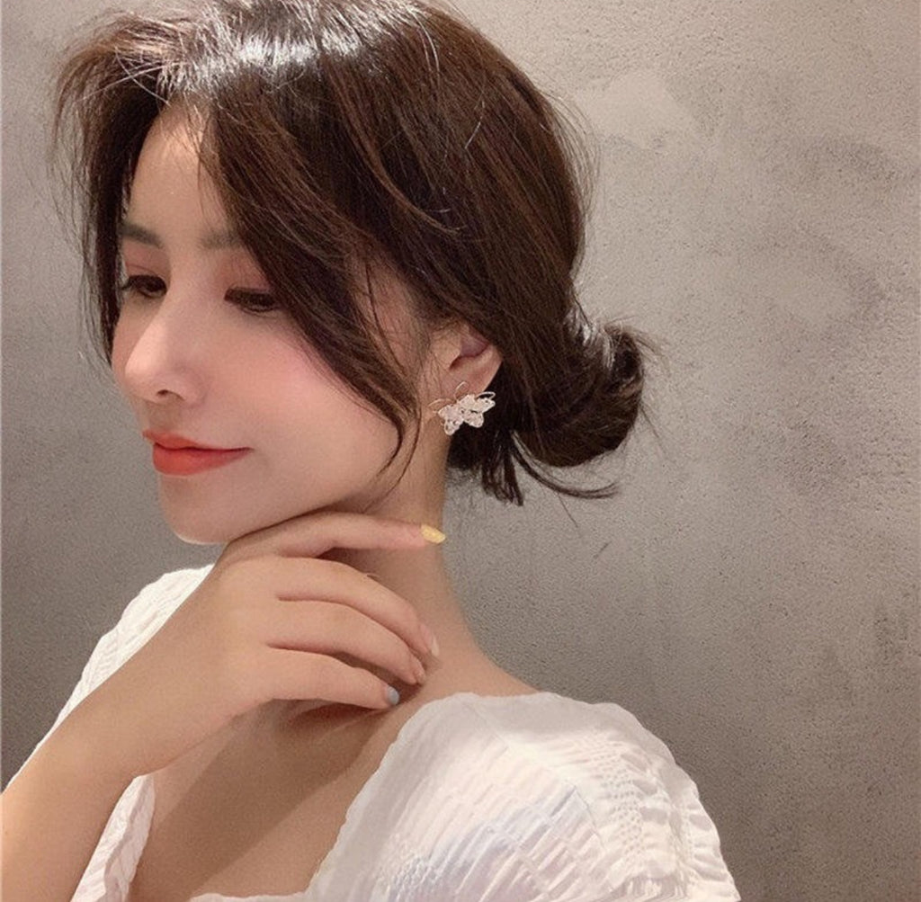 Floral-inspired stud earrings