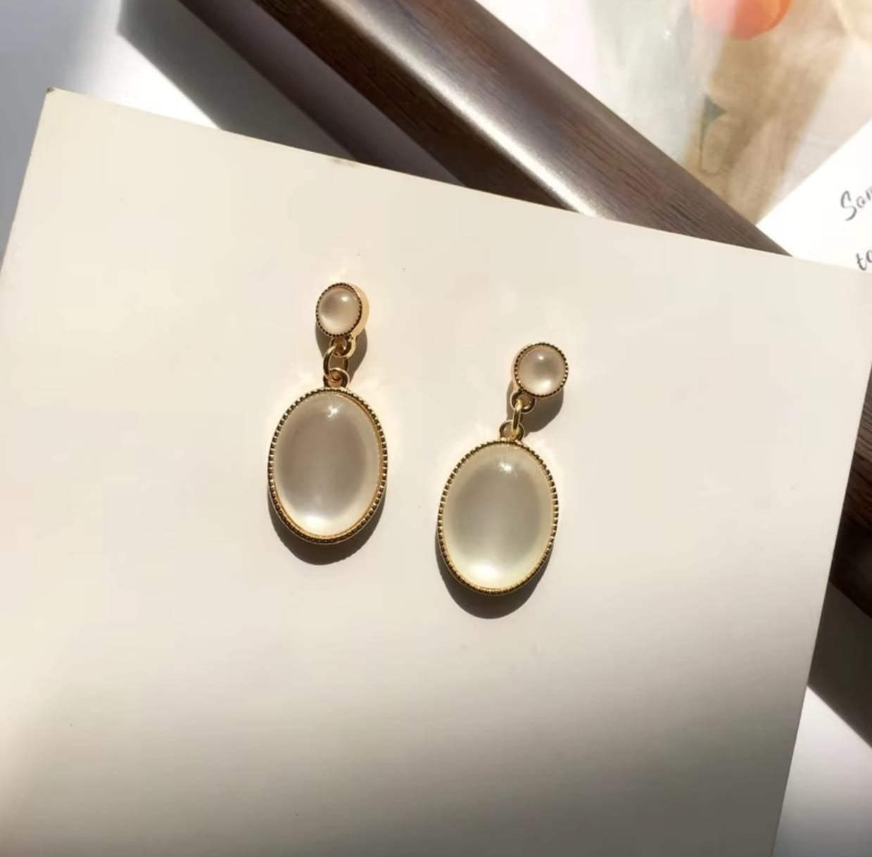Korean-style drop earrings