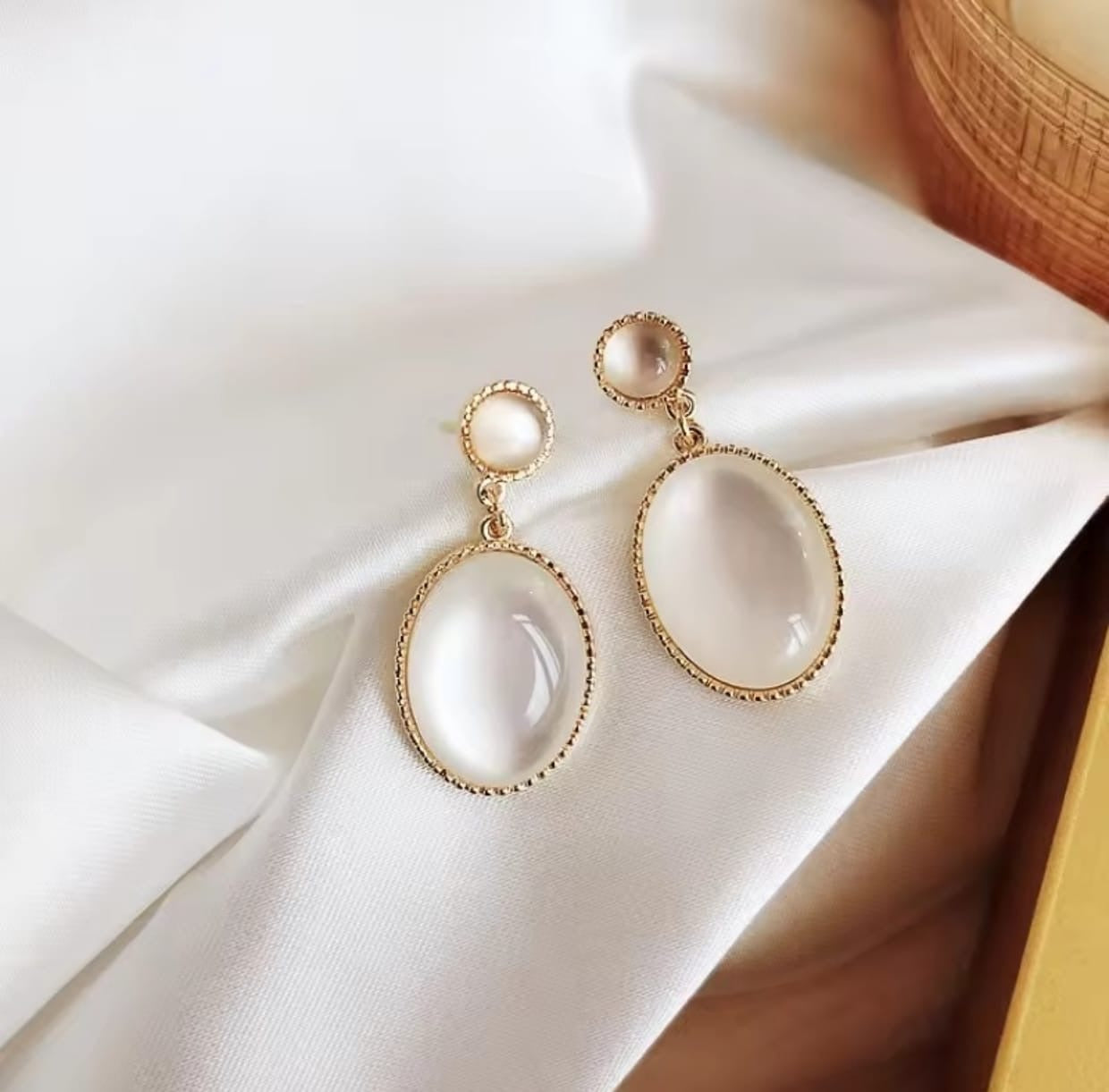 Korean-style drop earrings