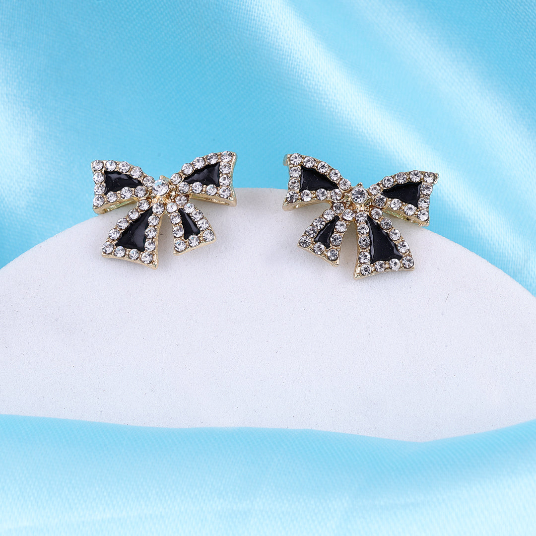 Classic black ribbon bow knot design