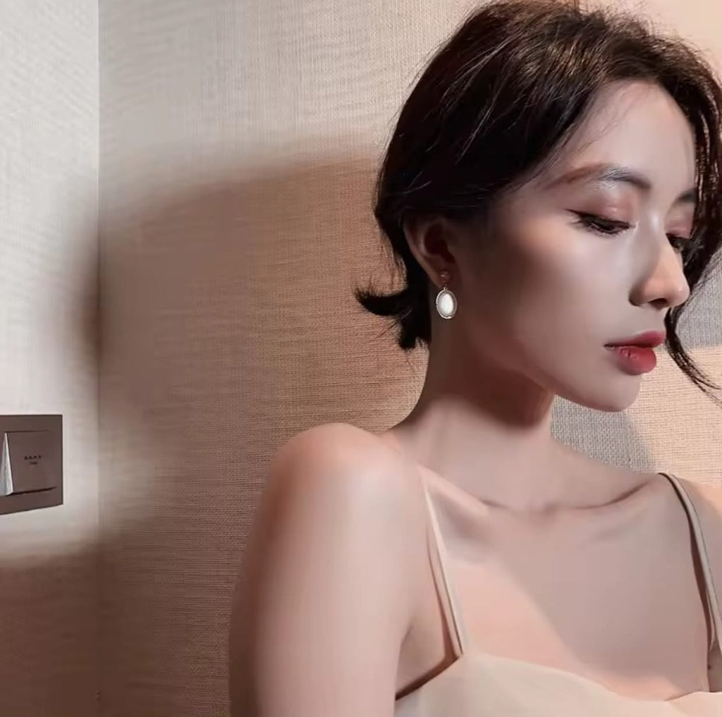 Korean-style drop earrings