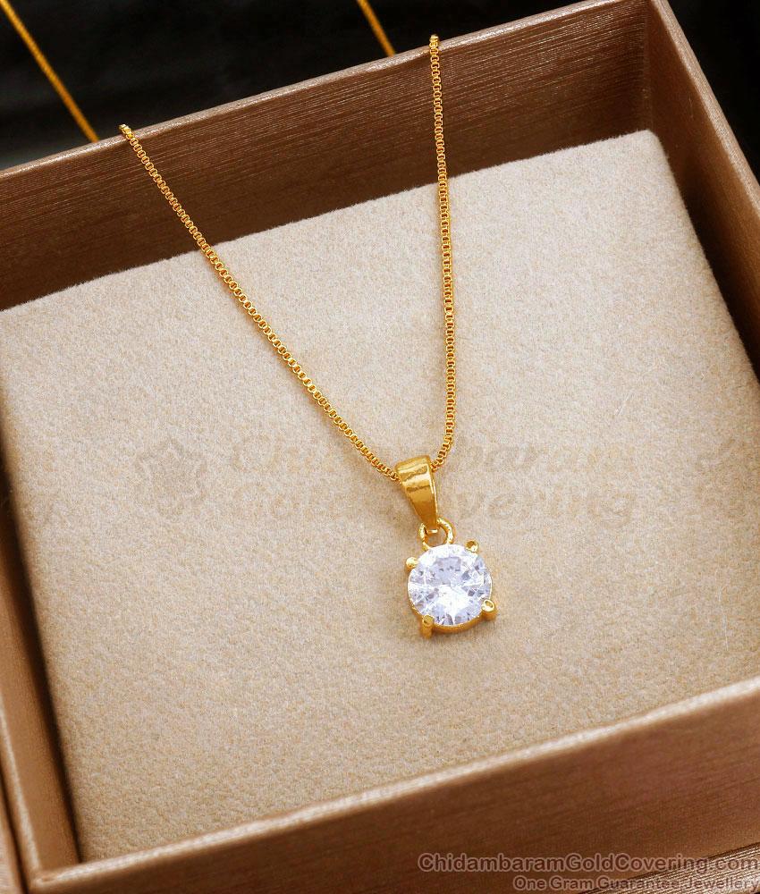 Round-cut solitaire stone
