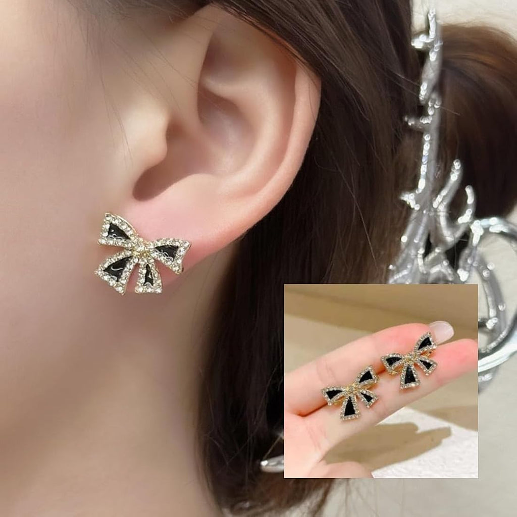 Classic black ribbon bow knot design