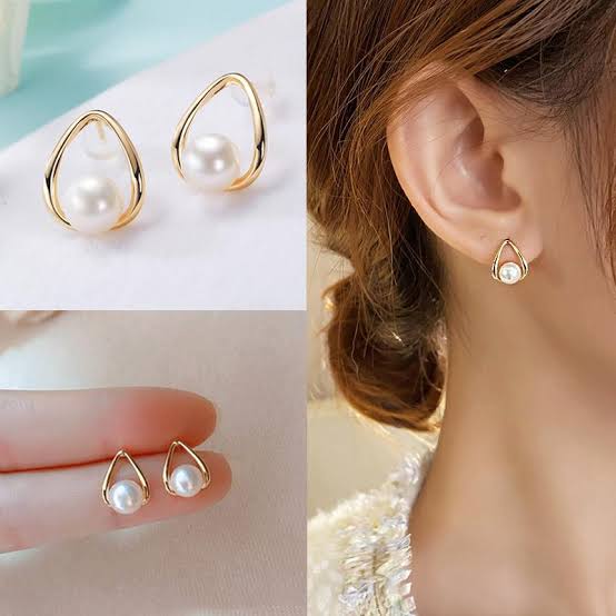 Luster-finished white round pearl