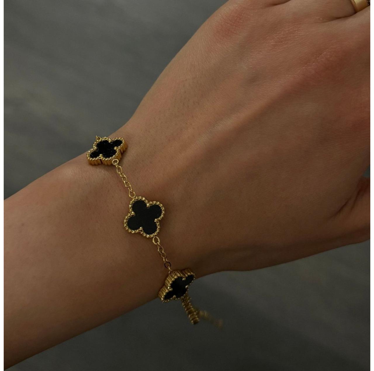 Clover Anti Tarnish Bracelets-black