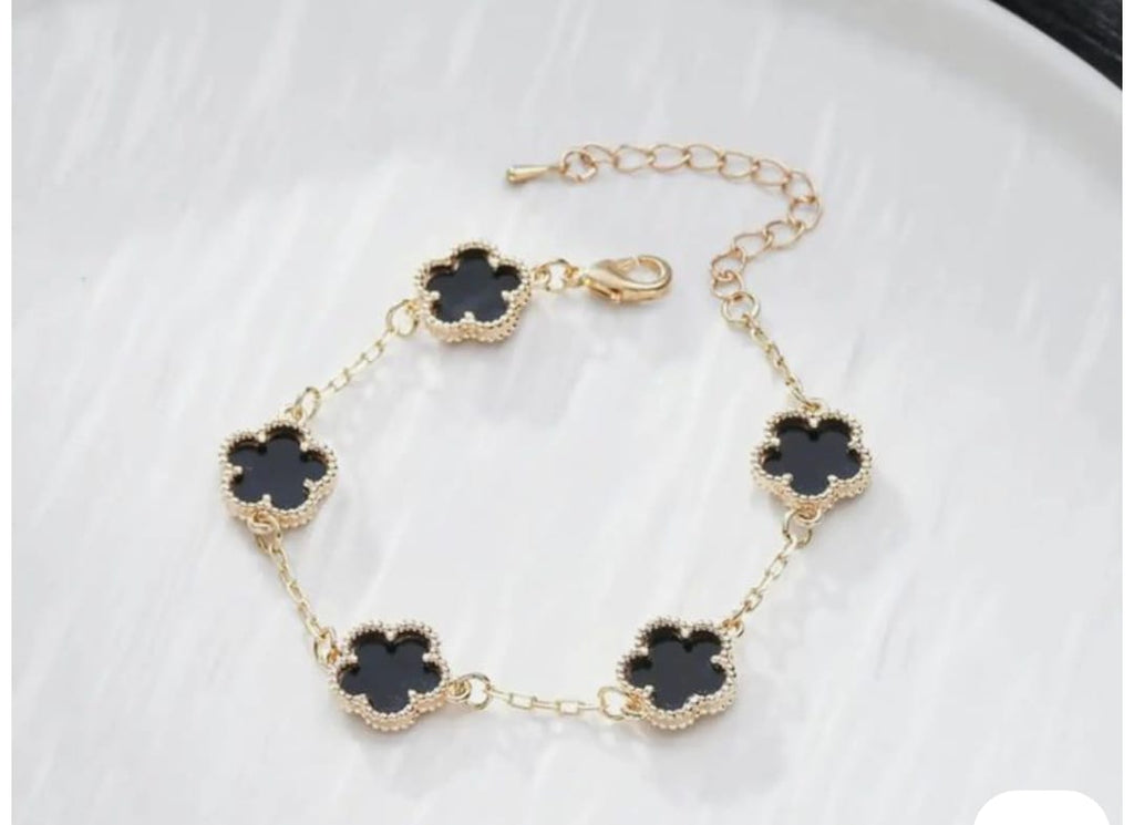 Clover Anti Tarnish Bracelets-black