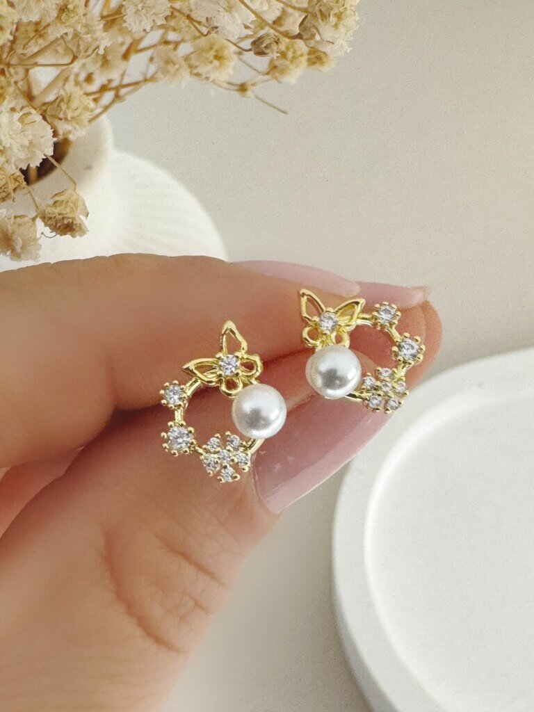 Butterfly Wreath Studs