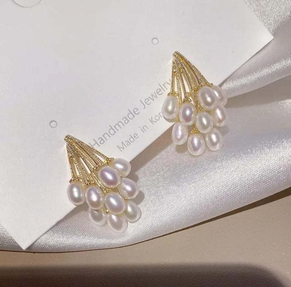 Versatile Boroque Pearl Stud Earrings