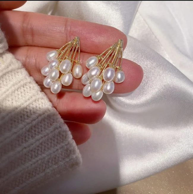 Versatile Boroque Pearl Stud Earrings