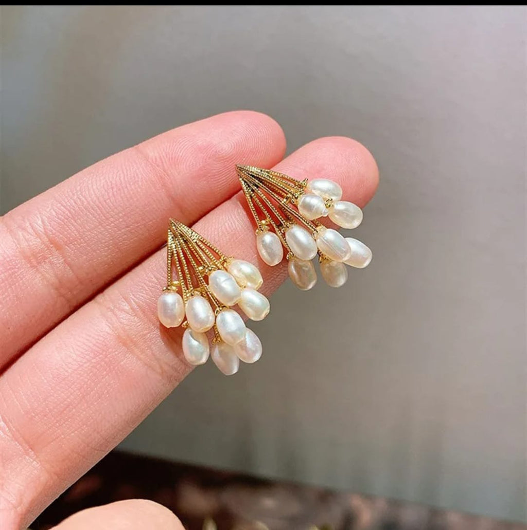 Versatile Boroque Pearl Stud Earrings