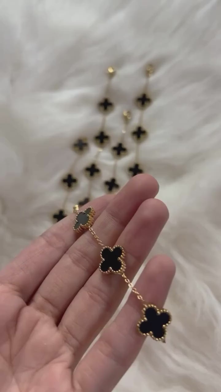Clover Anti Tarnish Bracelets-black