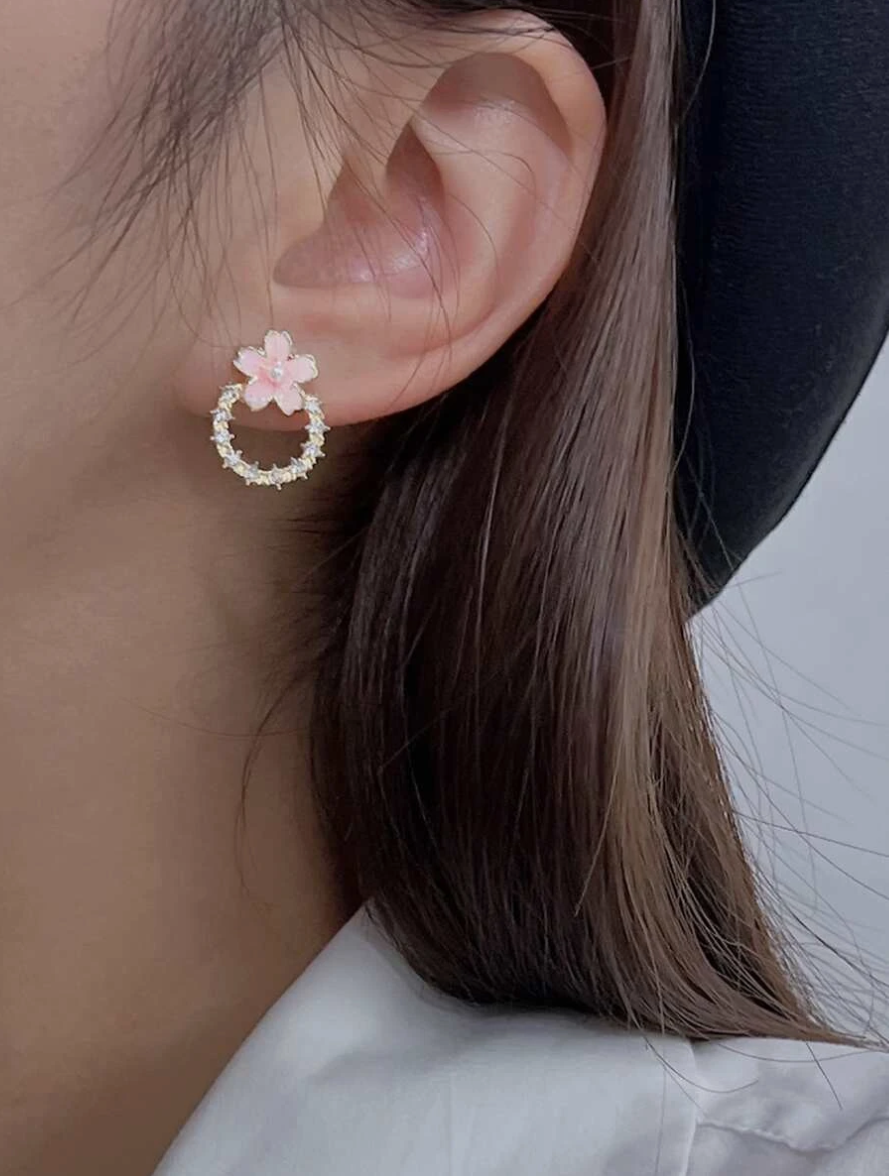 Blossom Spark Crystal Earrings