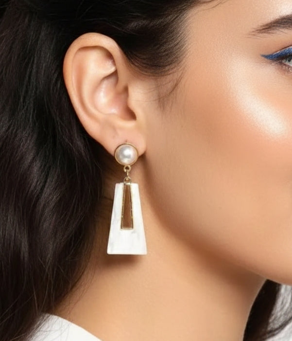 Modern White Marble Resin