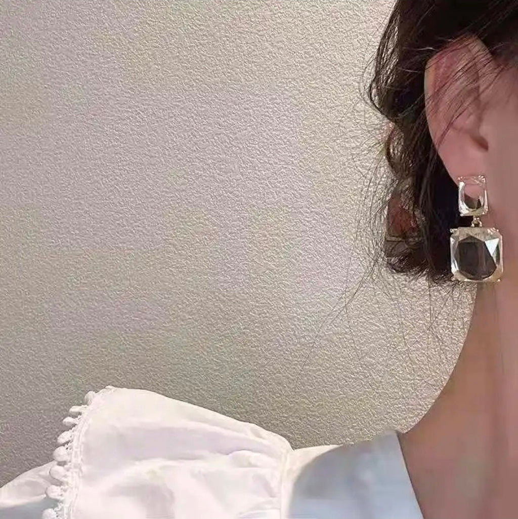 Crystal Cascade Statement Earrings
