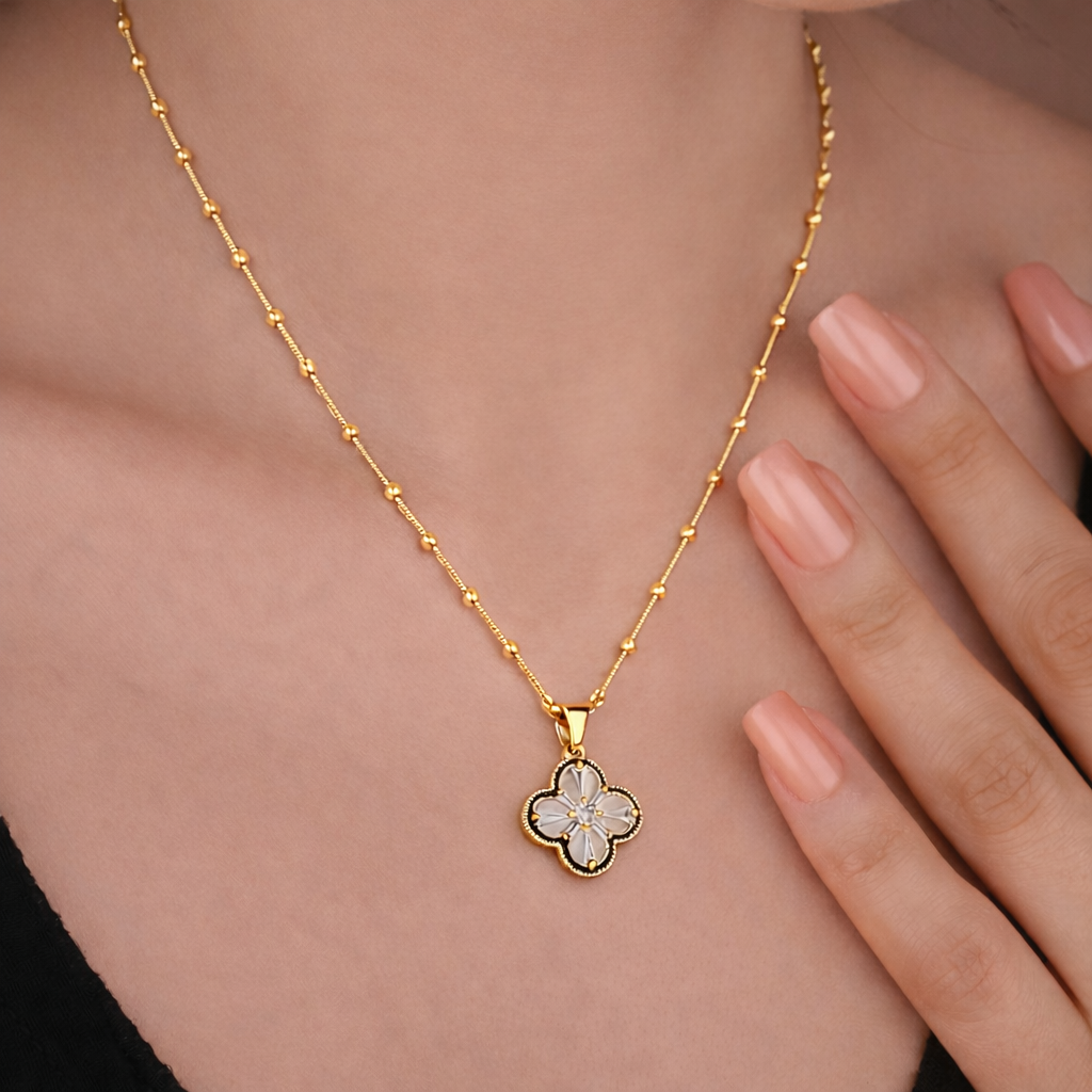 Aurora Floral Charm Necklace