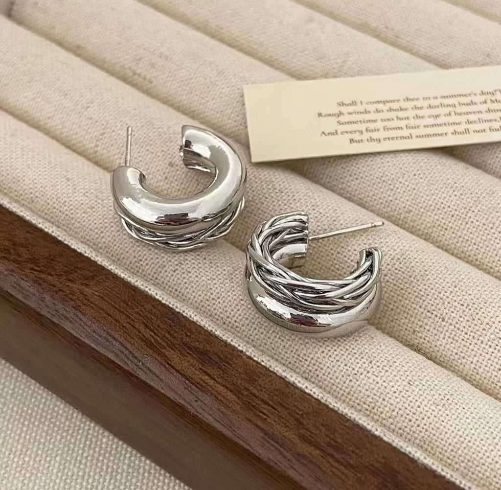 Double Layer Hop Earrings