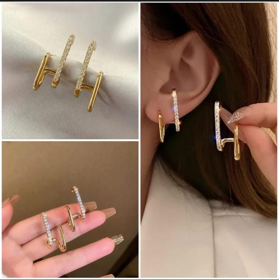 Dual Glow Crystal Hoop Earrings