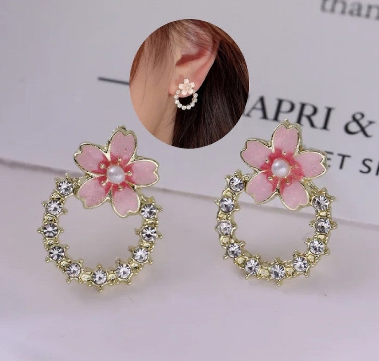 Blossom Spark Crystal Earrings