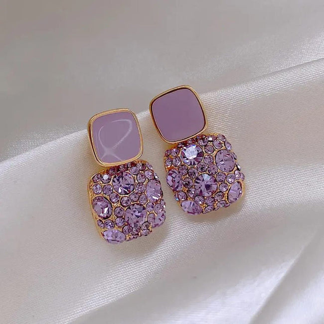 Lilac Luxe Crystal Earrings
