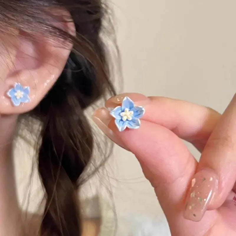 Bluebell Floral Stud Earrings