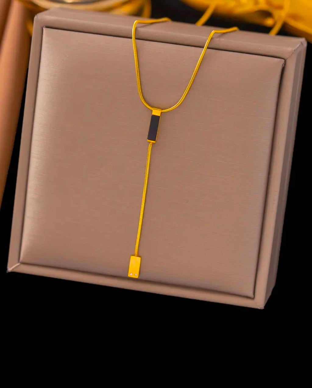 Noir Luxe Y-Necklace