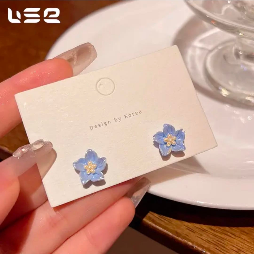 Bluebell Floral Stud Earrings