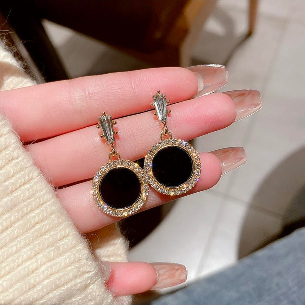 Midnight Luxe Crystal Earrings