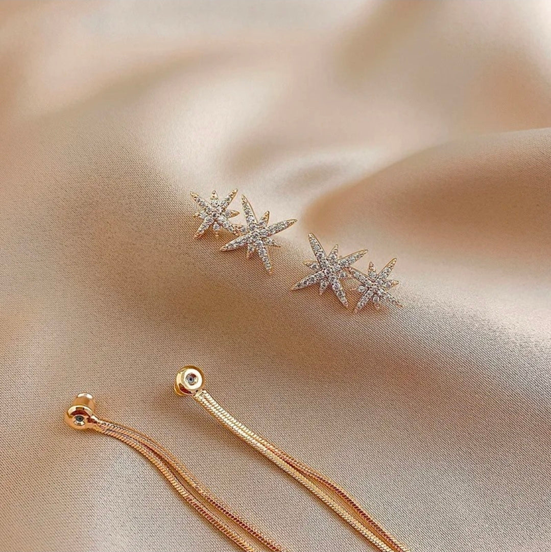 Celestial Star Tassel Earrings