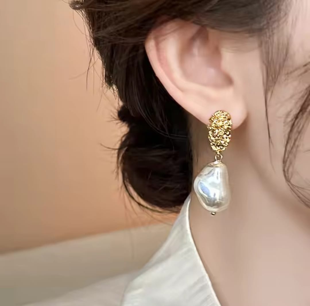 Aurora Baroque Pearl Drop Earrings