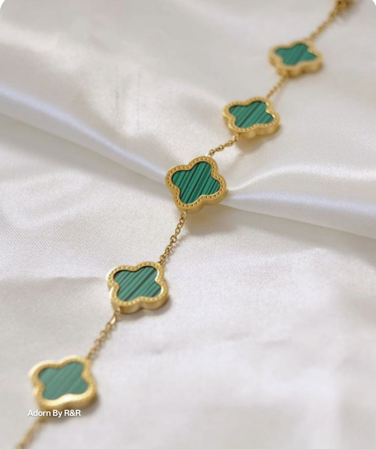 Clover Anti Tarnish Bracelets-Green