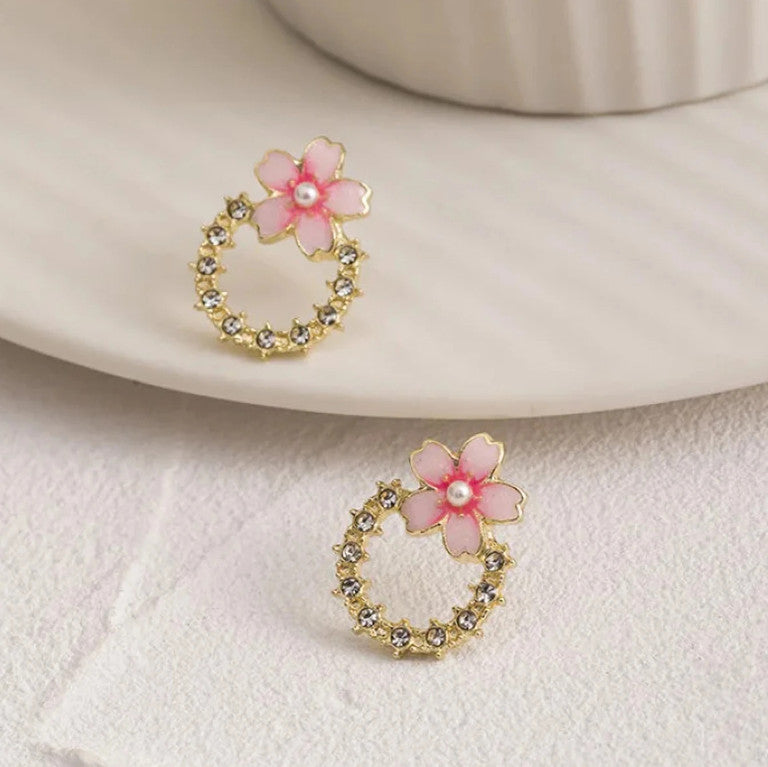 Blossom Spark Crystal Earrings