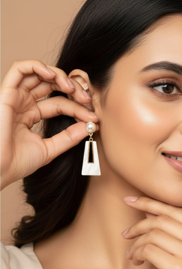 Modern White Marble Resin