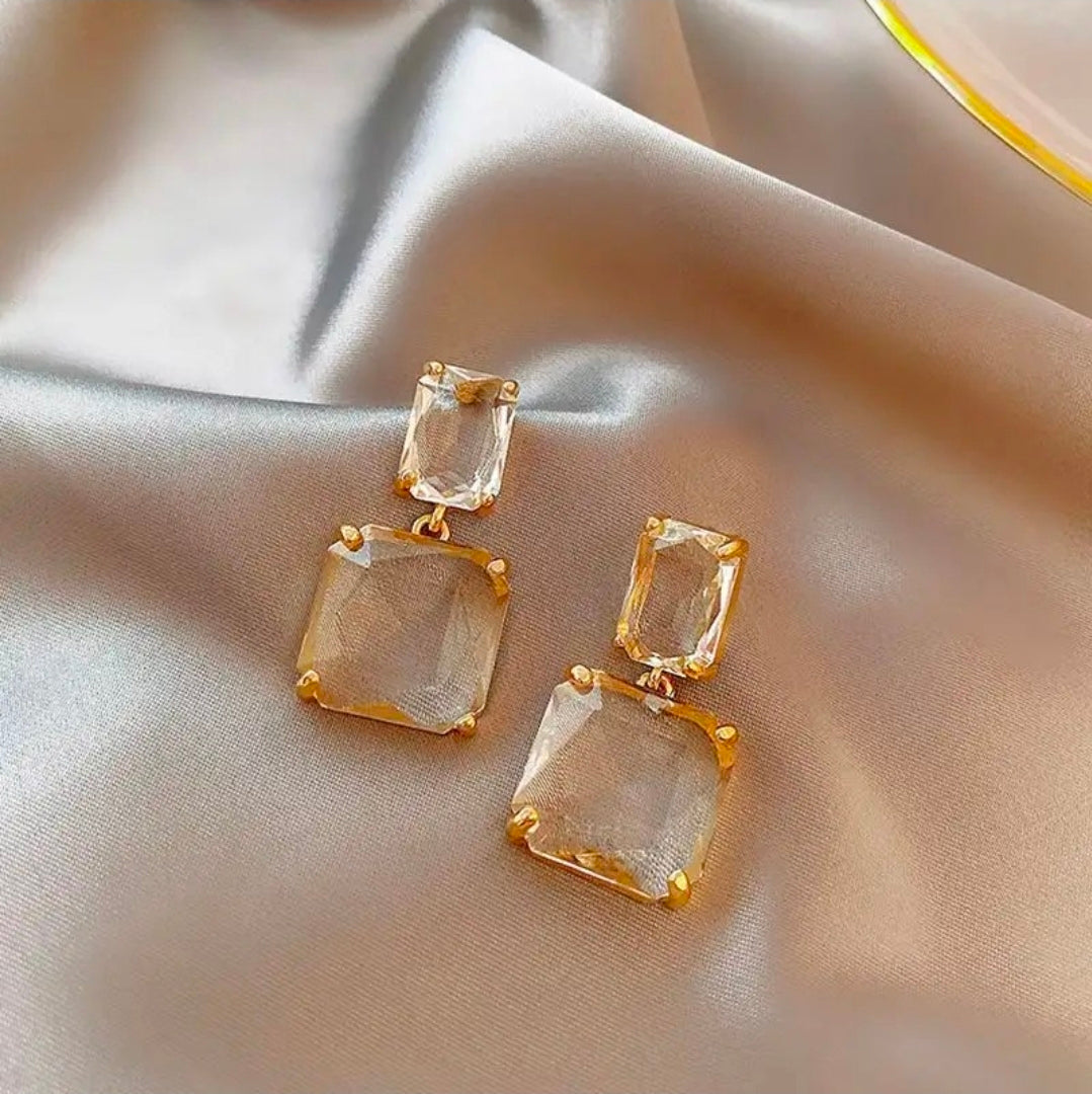 Crystal Cascade Statement Earrings