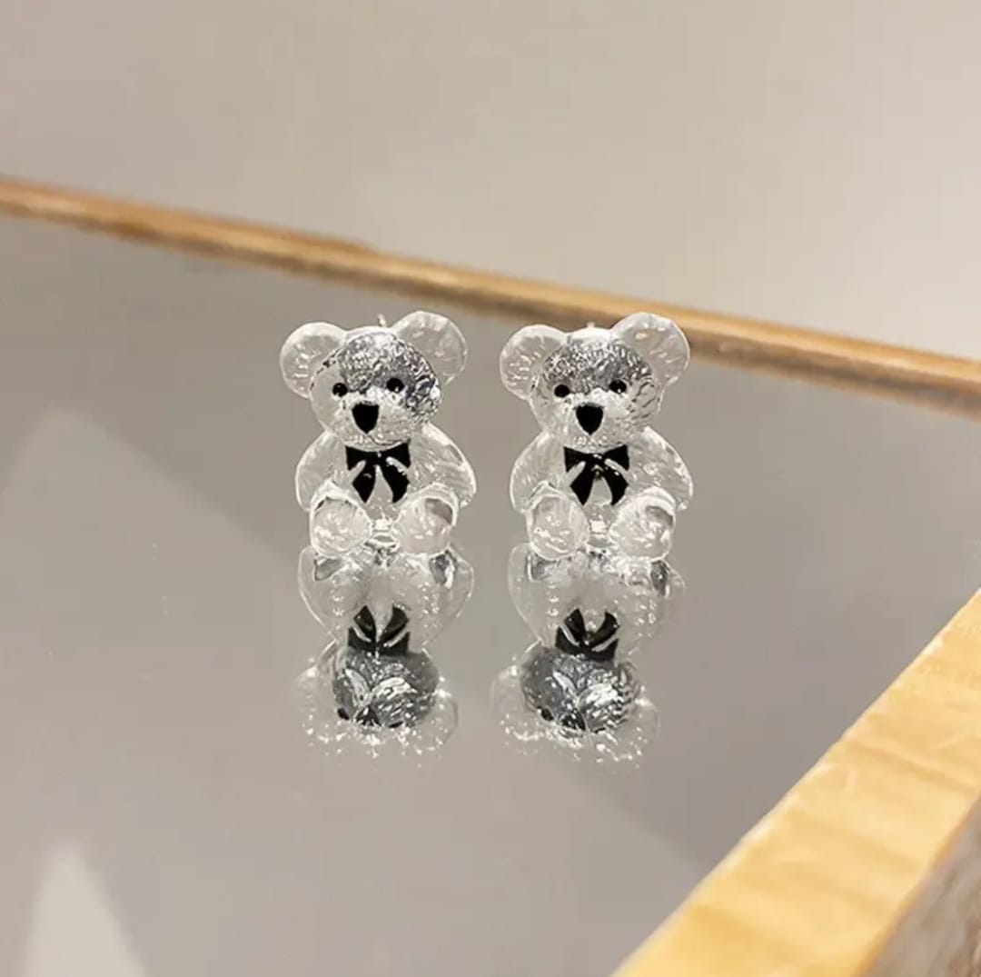 Cute Teddy Bear Stud Earrings