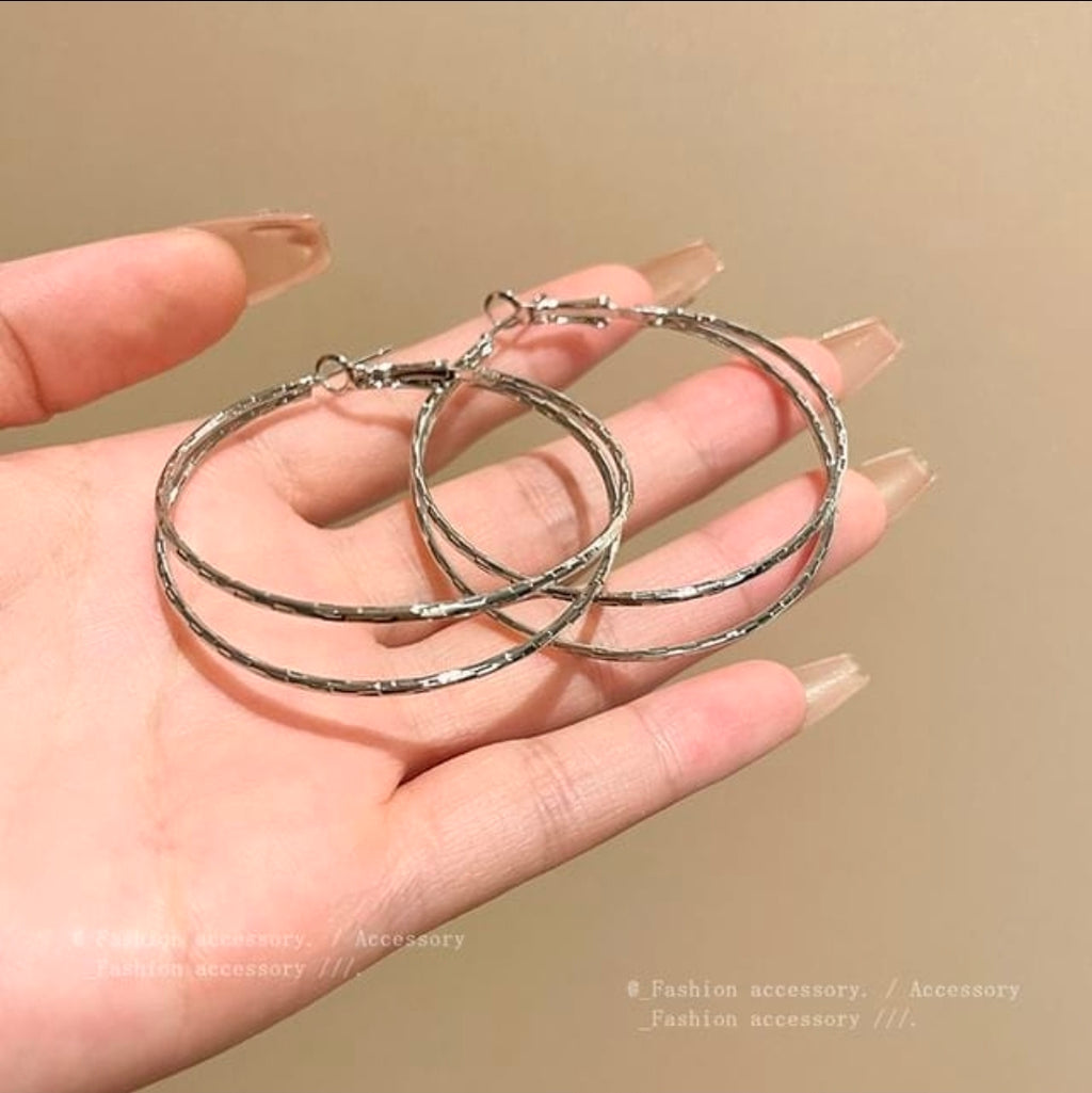 Celeste Double Hoop Earrings