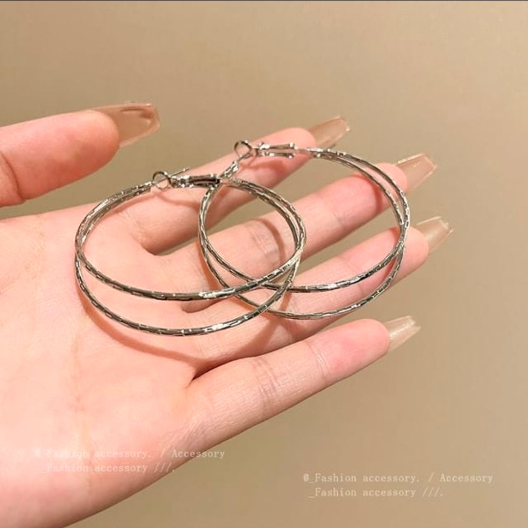 Celeste Double Hoop Earrings