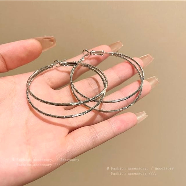 Celeste Double Hoop Earrings