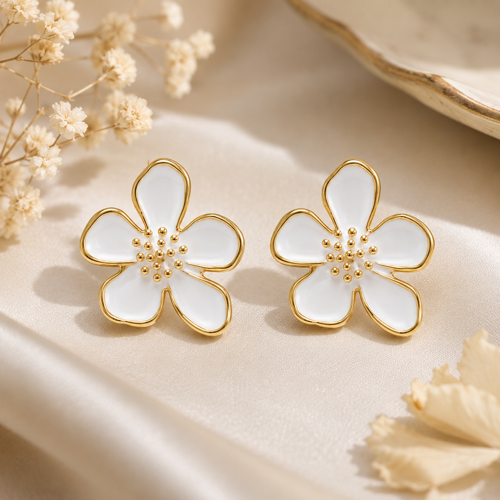 Bloom Grace Floral Stud Earrings