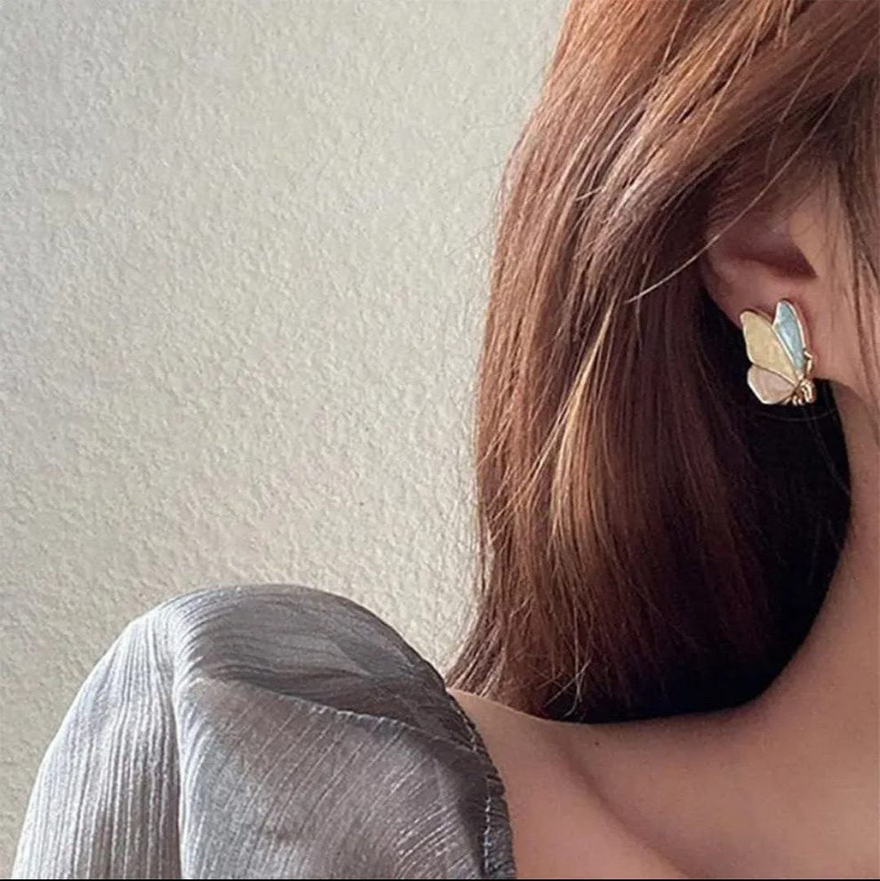 Pastel Flutter Butterfly Stud Earrings