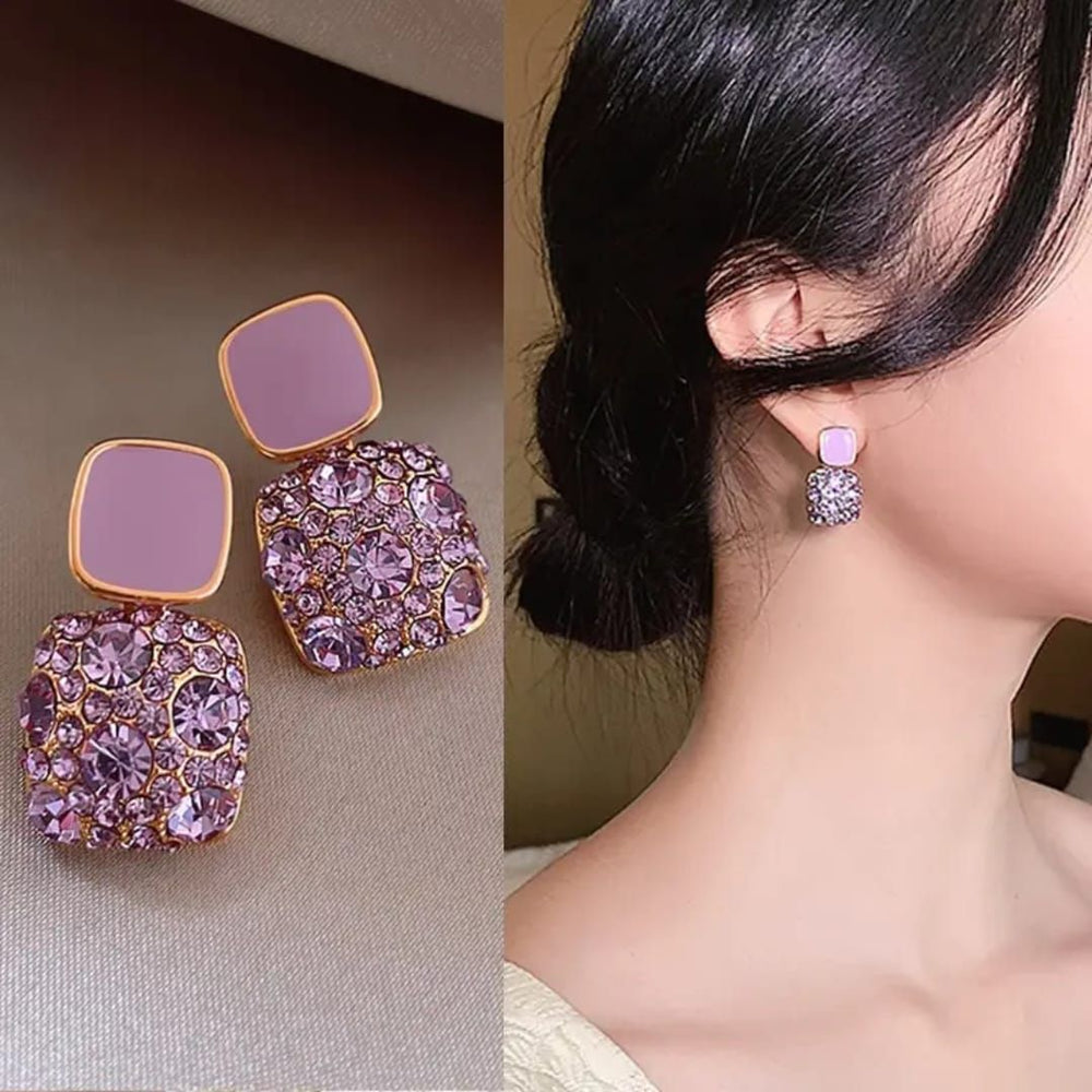 Lilac Luxe Crystal Earrings