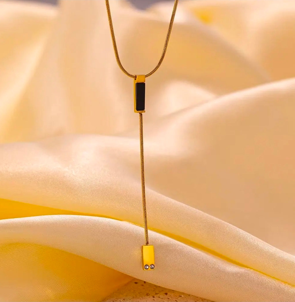 Noir Luxe Y-Necklace